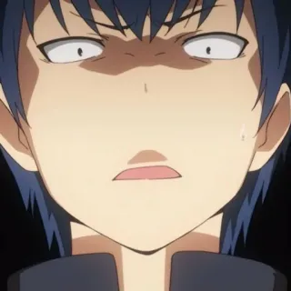 💙 anime, shocked, confused, surprised telegram sticker