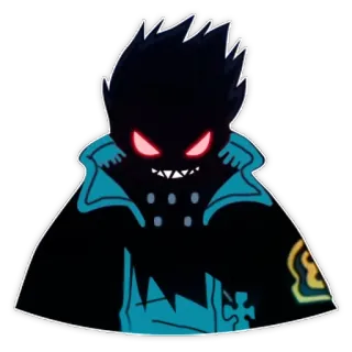 😈 Sho Kusakabe Fire Force Sho Kusakabe, Fire Force, anime, character, sticker telegram sticker