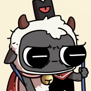 😅 The Lamb Cult of the Lamb telegram sticker