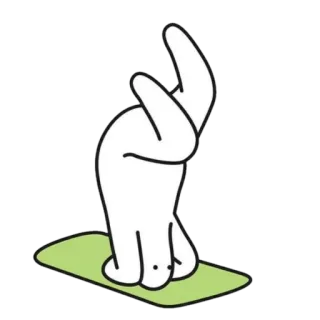 🌫 скрещенные пальцы, удача, жест, рука, мультфильм, анимация whatsapp sticker