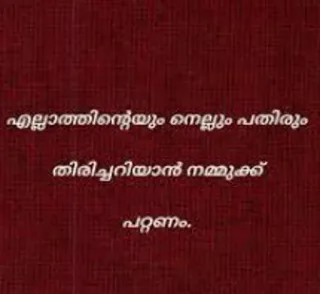 💌 എല്ലാത്തിൻ്റെയും നെല്ലും പതിരും തിരിച്ചറിയാൻ നമ്മുക്ക് പറ്റണം. telegram sticker