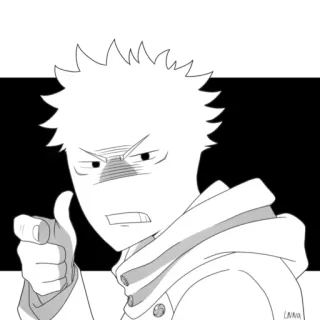 😐 Anime, Ira, Dibujos animados, Personaje, Enfadado whatsapp sticker