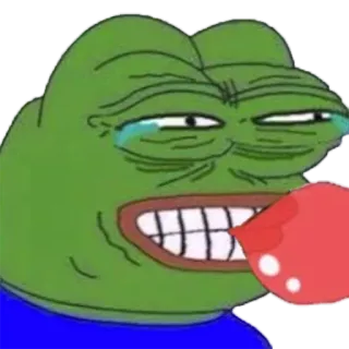 🌈 Pepe the Frog Meme, Pepe, Rana, Meme di Internet, Cartone animato, Triste whatsapp sticker