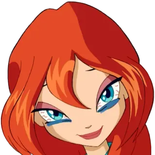 💤 Bloom Winx Club мультфильм, девочка, Winx Club, Блум, персонаж, милый telegram sticker
