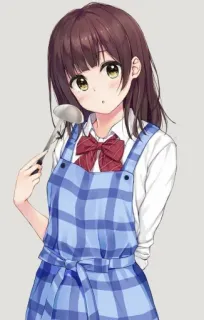 ❤️ アニメ, 女の子, 料理, シェフ, かわいい telegram sticker