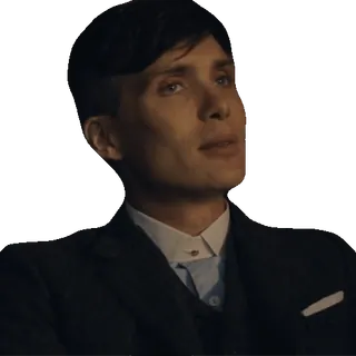 😈 Thomas Shelby Peaky Blinders 男人, 肖像, 西装, 演员, 托马斯·谢尔比, 浴血黑帮, 基利安·墨菲 whatsapp sticker