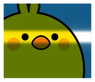 👀 pássaro, desenho animado, fofo, animal telegram sticker