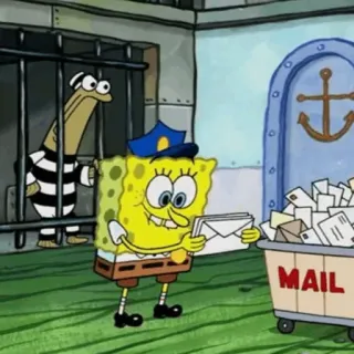 🍔 Spongebob Spongebob Squarepants MAIL Spongebob, Courrier, Dessin animé, Animation, Drôle, Personnage telegram sticker
