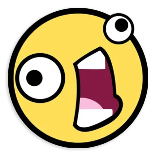 🤯 Cartone animato, Emoji, Divertente, Scioccato, Espressione telegram sticker