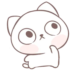 💭 แมว, น่ารัก, สติกเกอร์, น่าเอ็นดู, สัตว์, ลูกแมว telegram sticker