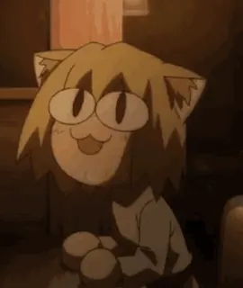 😃 Neco Arc chat, animé, personnage, mignon, drôle, mème whatsapp sticker