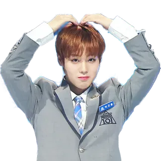 ❤️ Айдол, Сердце, Поза, Милый, Парень, Азиат whatsapp sticker