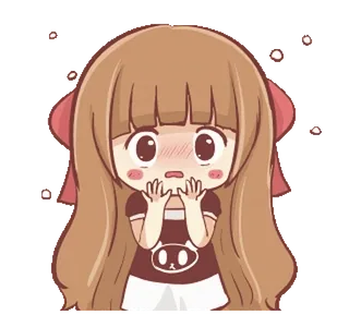 🍞 аниме, милый, девушка, мультфильм, каваий telegram sticker