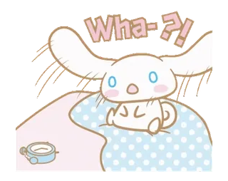 ⭐ Wha-?! cute, cartoon, surprised, alarm clock, question telegram sticker