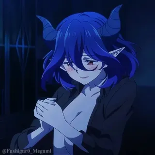 🤍 @Fushigur0_megumi Anime, Dämon, Charakter, Hörner telegram sticker