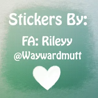© Stickers By:
FA: Rileyy
@Waywardmutt adesivos, waywardmutt, rileyy, mídias sociais, arte telegram sticker