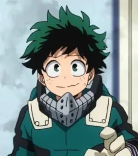 🥦 Izuku Midoriya My Hero Academia Anime, My Hero Academia, Izuku Midoriya, Deku, MHA telegram sticker