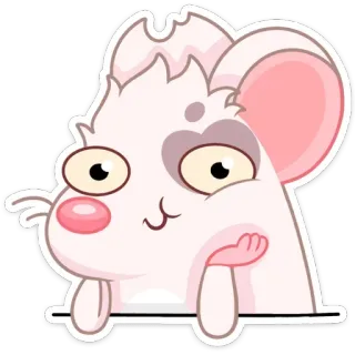 ☺️ животное, мышь, милый, мультфильм, грызун, каваи telegram sticker
