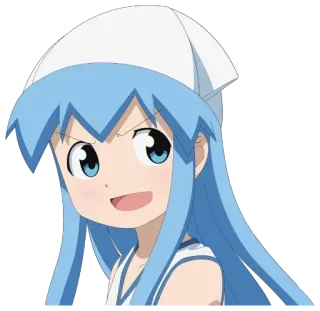 😏 Ika Musume Squid Girl Anime, Calamar, Chica, Lindo, Manga whatsapp sticker