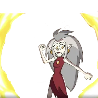 🔥 Eda Clawthorne The Owl House cartoon, witch, magic, owl house, eda clawthorne, fantasy telegram sticker