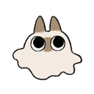 😺 gato, animal, fofo, animal de estimação, siamês telegram sticker