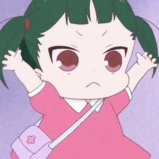 😠 Anime, Dễ thương, Cô gái, Hoạt hình, Tức giận, Hoạt hình telegram sticker