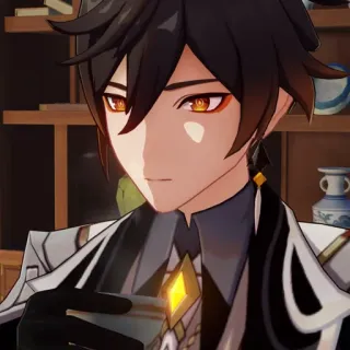 💰 Zhongli Genshin Impact Anime, Genshin Impact, Zhongli, Video game, Karakter telegram sticker