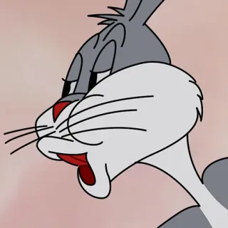 😏 Bugs Bunny Dessin animé, Lapin, Looney Tunes, Lapin, Warner Bros telegram sticker