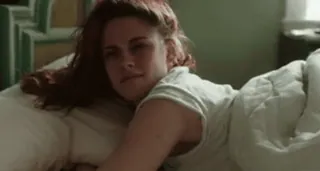 😴 Kristen Stewart actress, woman, person, celebrity, bed telegram sticker