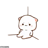😮‍💨 การ์ตูน, น่ารัก, สัตว์, หมี, แอนิเมชัน telegram sticker