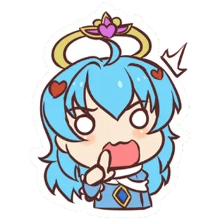 😱 Garota anime, Chibi, Fofo, Kawaii, Desenho animado telegram sticker