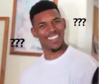 ❓ ??? confusion, question, meme, doubt, thinking, expression whatsapp sticker