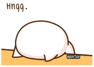 🍥 Hngg. Cartoon, Figur, hngg telegram sticker
