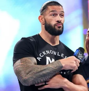 😏 Roman Reigns Acknowledge Me Wrestler, Roman Reigns, WWE, Acknowledge Me whatsapp sticker