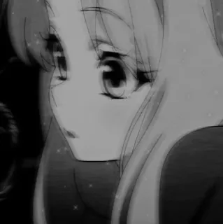 🖤 Anime, Garota, Mangá, Fofo, Retrato telegram sticker