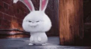 🌟 Snowball The Secret Life of Pets bunny, rabbit, animal, cartoon, pet, movie character telegram sticker