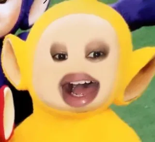 😃 Laa-Laa Teletubbies teletubbies, laa-laa, divertente, cartoni animati telegram sticker