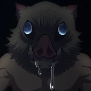 🔥 Inosuke Hashibira Demon Slayer Anime, Manga, Demon Slayer, Inosuke, Personnage, Sanglier, Animal telegram sticker