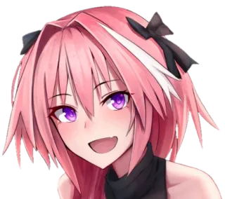 😏 Astolfo Fate/Apocrypha Anime, Manga, Astolfo, Fate/Apocrypha, Waifu, Schattig, Kawaii telegram sticker