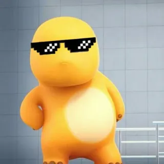 😎 Personagem, Desenho animado, Adesivo, Legal, Óculos telegram sticker