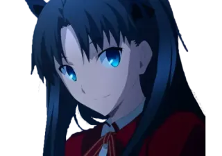 🙂 Rin Tohsaka Fate/stay night anime, character, girl, fate, tohaska, rin telegram sticker