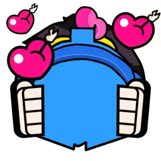 💘 心, 爱, 坦克, 箭头, 蓝色 telegram sticker