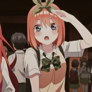 🍑 Anime, Fille, Nœud, Mignon, Dessin animé telegram sticker