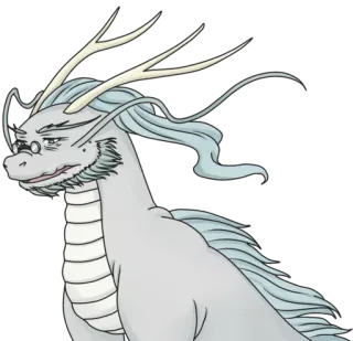 😔 dragón, fantasía, criatura mítica, dibujo animado, animal, reptil whatsapp sticker