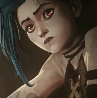 🍁 Jinx Arcane Arcane, Jinx, Anime, Personaje, Serie de TV whatsapp sticker