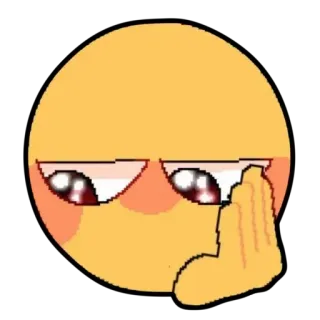 😒 表情符号, 得意, 脸, 表情 telegram sticker