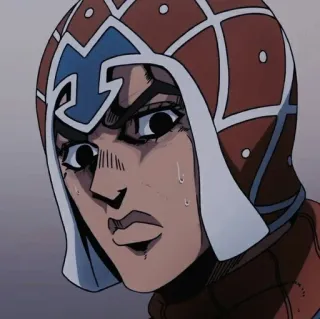 😓 Guido Mista JoJo's Bizarre Adventure Anime, Manga, Jojo, Mista, Personage, Gezichtsuitdrukking telegram sticker
