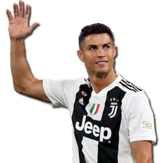 👋 Cristiano Ronaldo voetbal, voetballer, atleet, Cristiano Ronaldo, Juventus telegram sticker