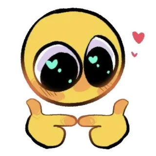 🥺 表情符号, 可爱, 爱, 心, 害羞, 卡哇伊 telegram sticker