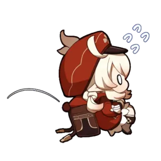 😳 Klee Genshin Impact anime, klee, genshin impact, video game, cute telegram sticker